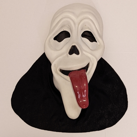 Ghostface Scream Mask Vintage Easter Unlimited Wassup Tongue Out CHILD SIZE - Picture 6 of 11